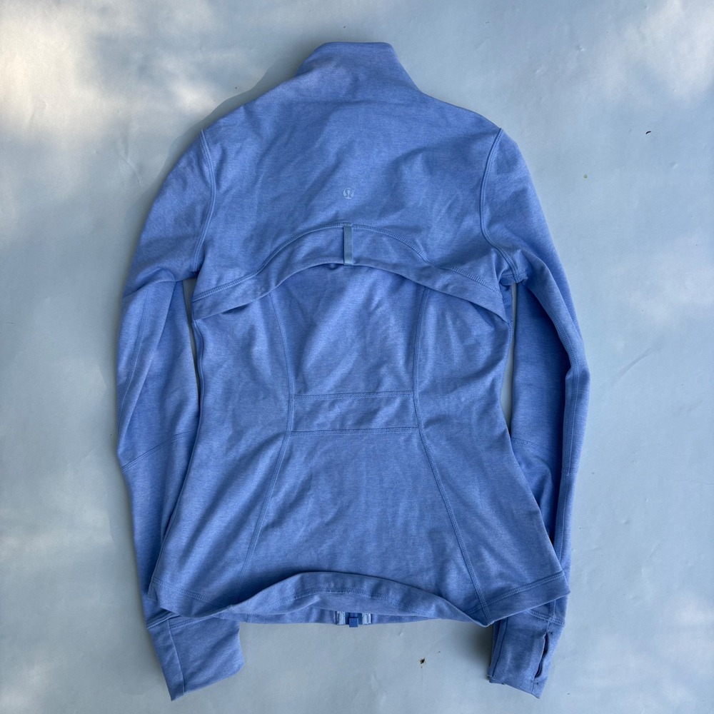 Lululemon Define Jacket Heathered Peri Purple Size 6 Full Zip Yoga Activewear - Picture 2 of 5